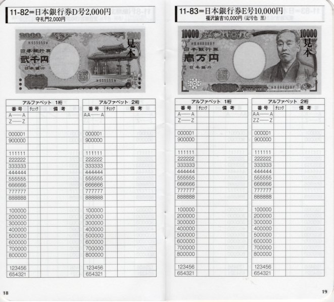 リスト】 現行紙幣珍番号 チェックリスト | すべての商品 | ヤマト