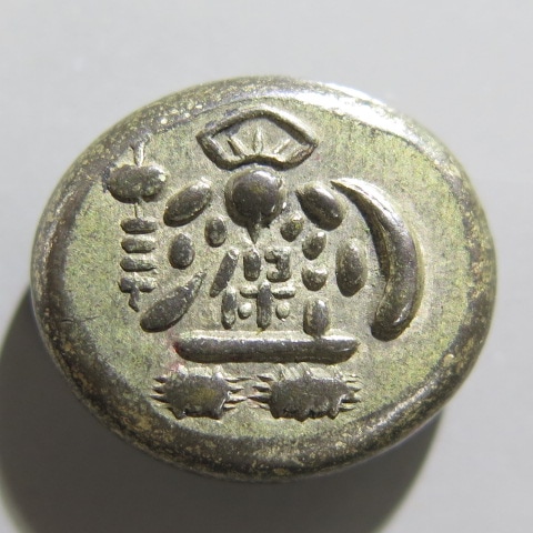 古金銀】 天保両面大黒豆板銀 8.8g （極美品） | 日本銭,古金銀