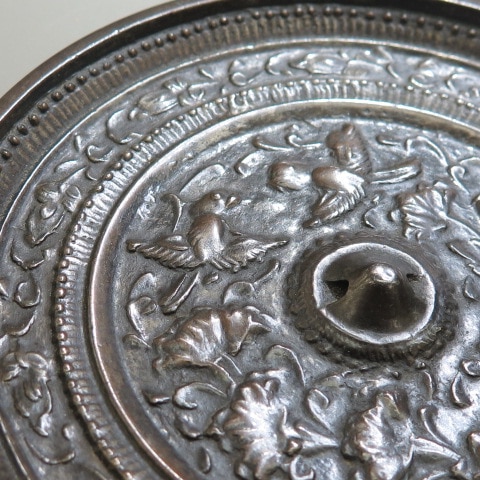 和鏡】 室町時代 二雀花文鏡 （美品） | 古鏡,和鏡 | ヤマト