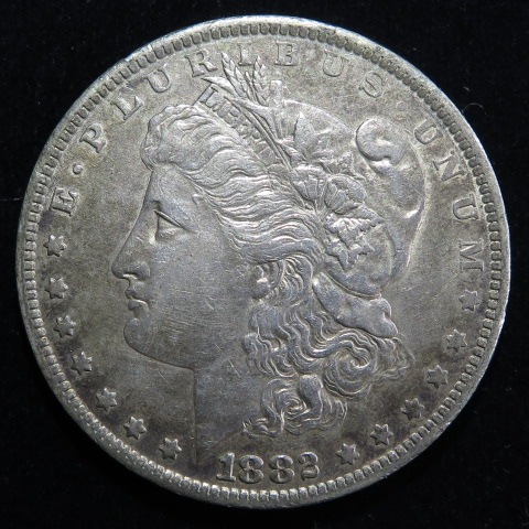 外国銭】 アメリカ モルガン 1ドル銀貨 1882年 トーン(極美~美 外国銭】 アメリカ モルガン 1ドル銀貨 1882年 トーン(極美~美