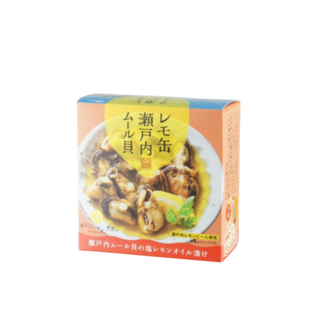 【レモ缶】瀬戸内ムール貝の塩レモンオイル漬け
