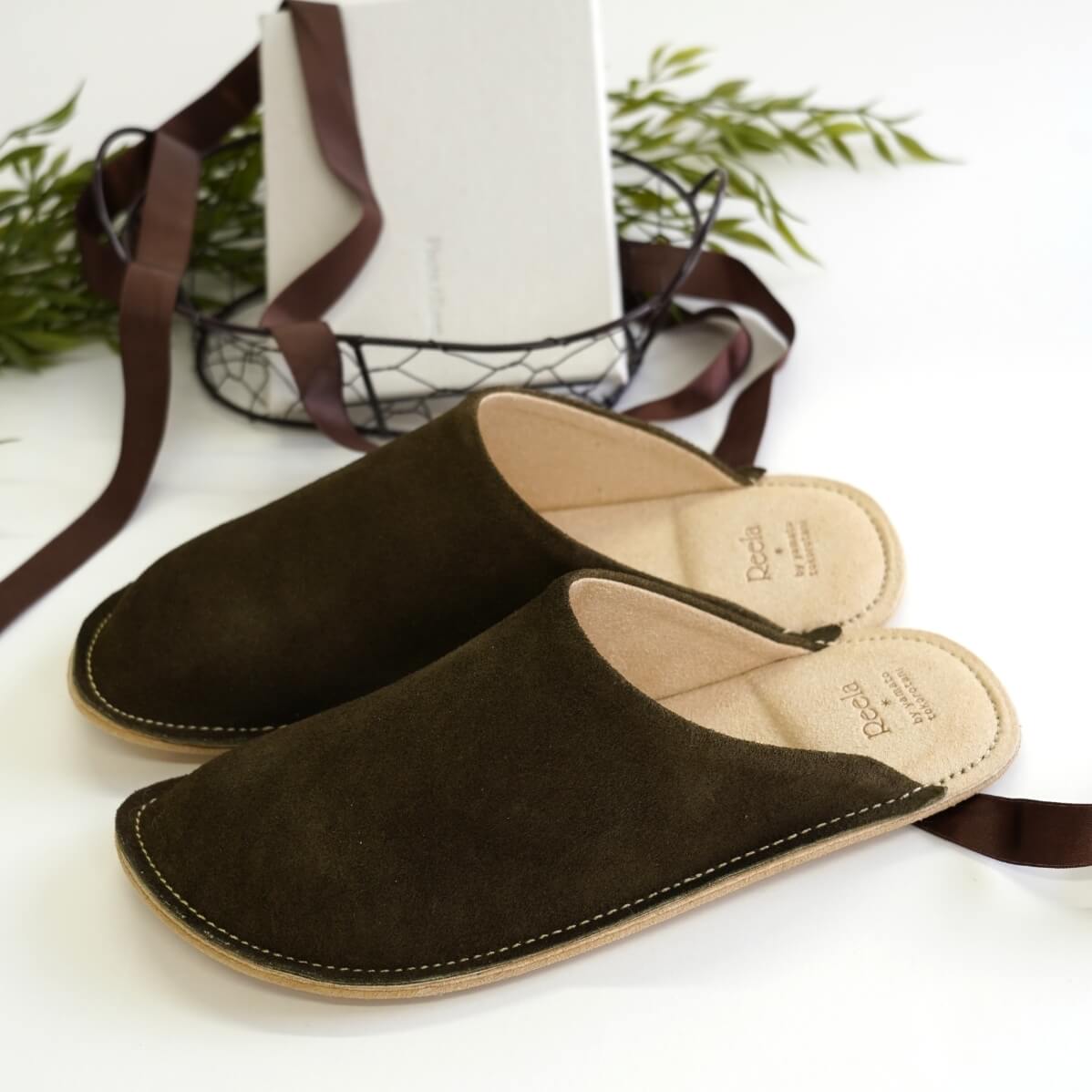 ベロアレザー KHA(カーキ)