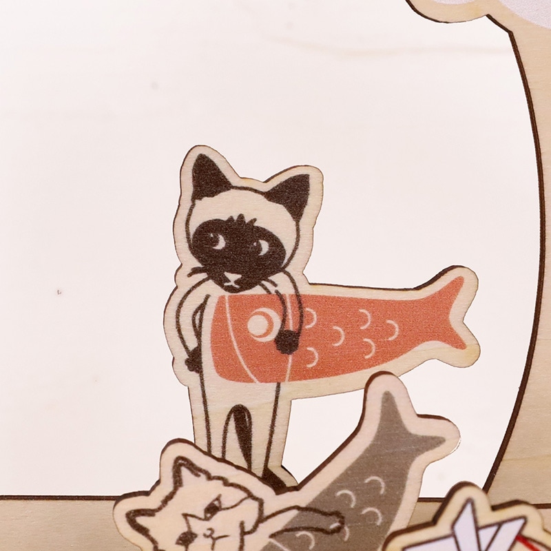 曲木鯉のぼり -CATS- 木製品 yamatojapan | ⑩メモリアルグッズ