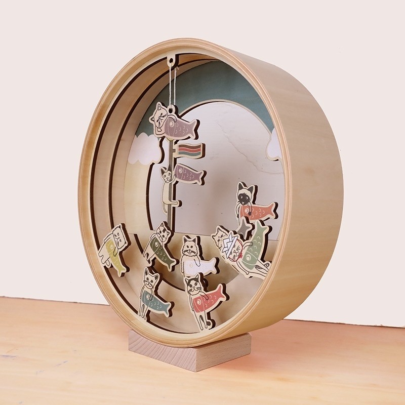 曲木鯉のぼり -CATS- 木製品 yamatojapan | ⑩メモリアルグッズ