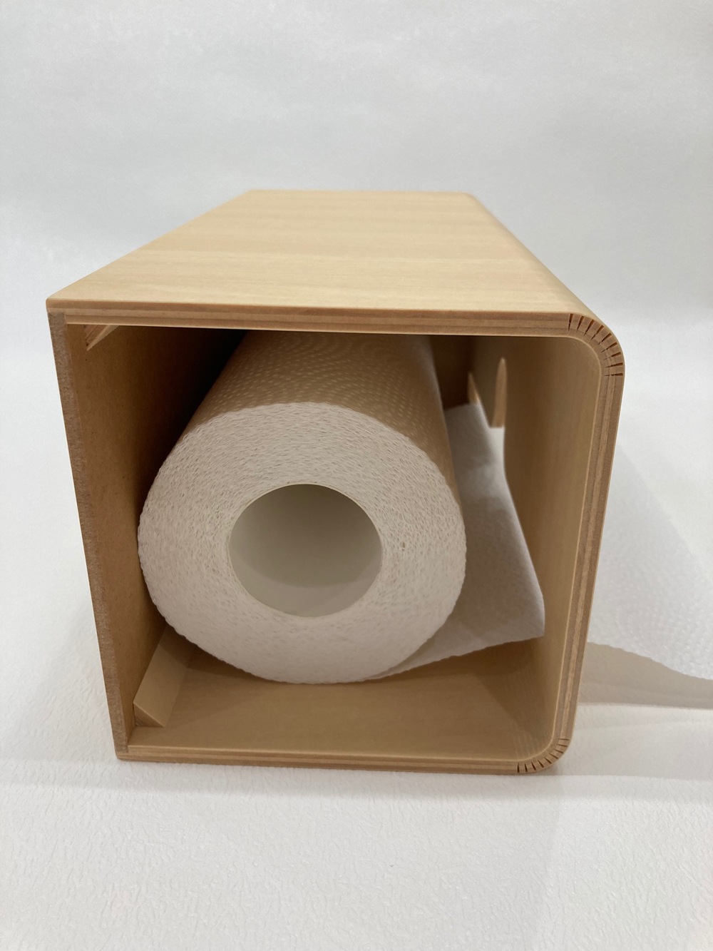 シナ材のロールペーパーケース Sale 木製雑貨のお店yamatojapan