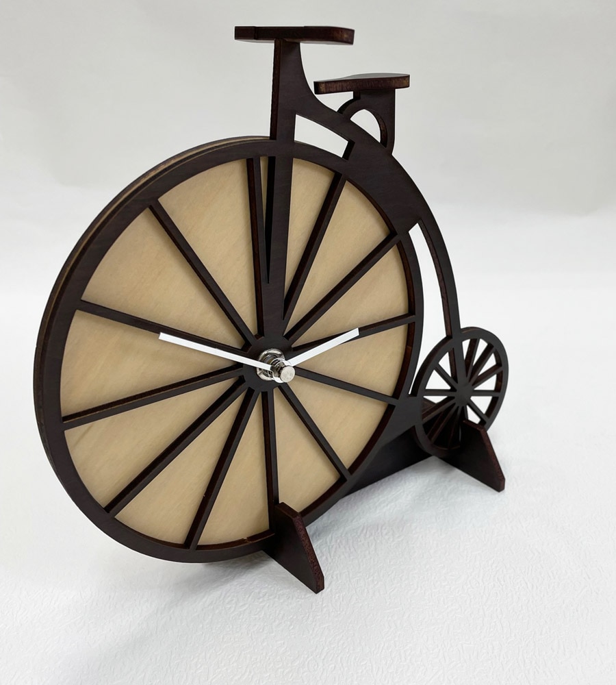 アンティーク自転車の木製時計 -木製雑貨のお店yamatojapan