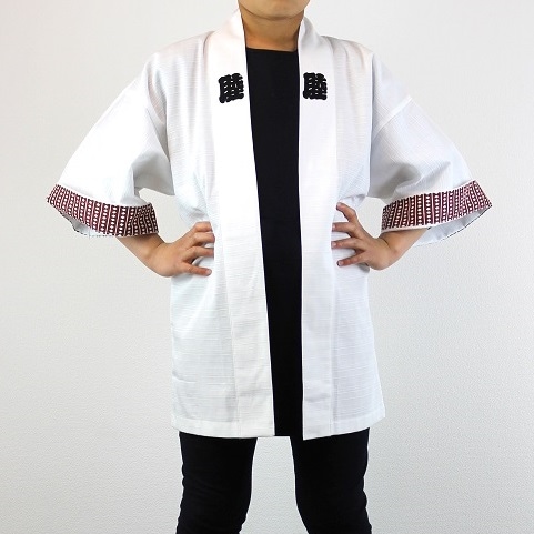 子供用◇ 「睦」半纏（はんてん）／白／1号～6号など祭り用品の製造卸