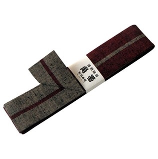 子供用◆ リバーシブル角帯／エンジ地×薄茶、薄茶地×エンジ