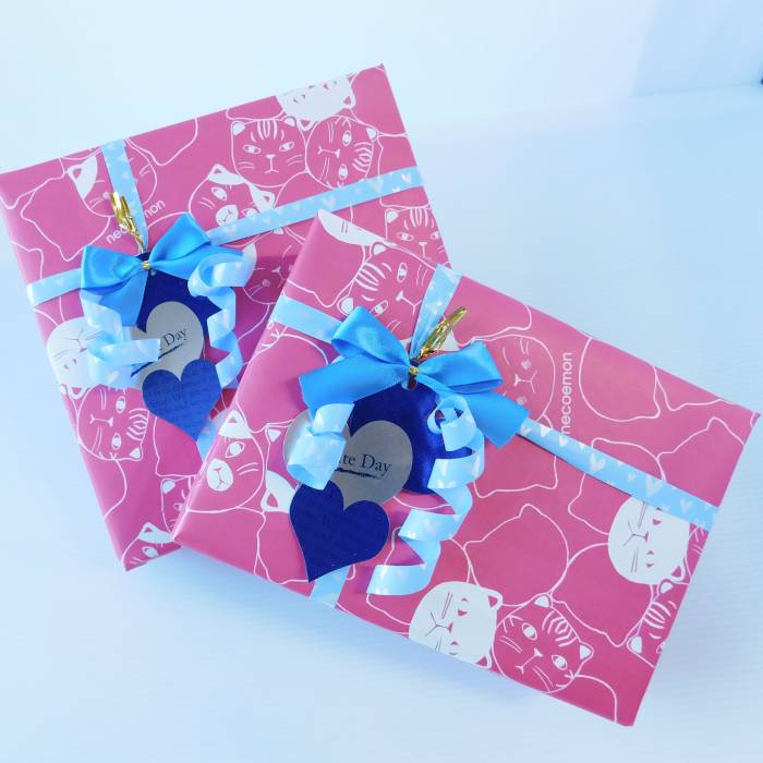 猫雑貨 置物 猫グッズ ハンドメイド江戸の粋ペア招き猫 福を招く 開運