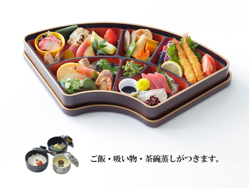 古曽部焼　三段弁当器　三客 古曽部焼 三段弁当器 三客