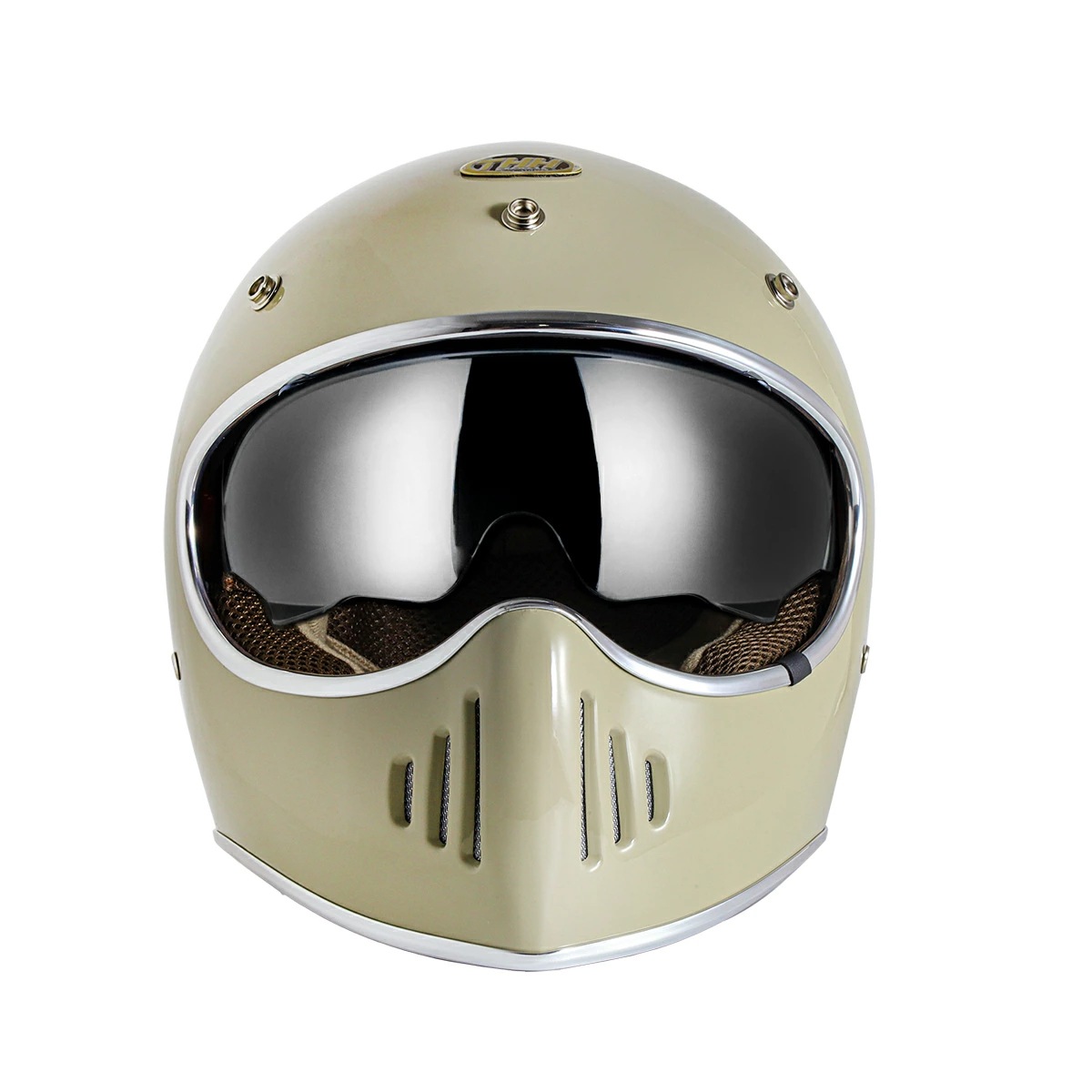 THH ヘルメット　TT-03　ブラックカーボン　試着のみ THH 最新モデルTHH TT-03 パールブラック レトロ フルフェイス