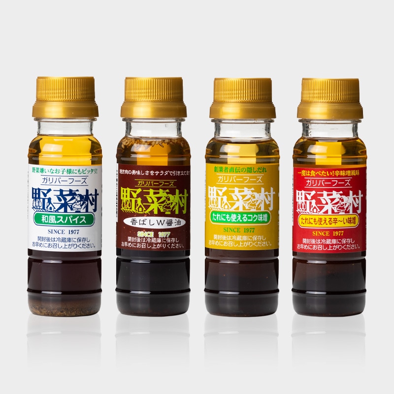 【送料無料】野菜村ドレッシング プレミアムセット(300ml×2本+100ml 8本)