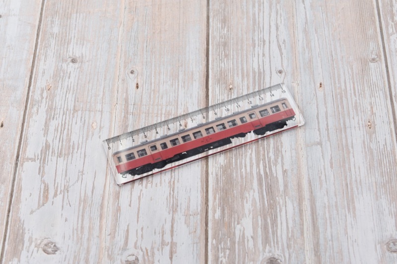 【実写（車）プリント】小湊鐵道キハ200形、キハ40形定規（小湊鐵道メール便対象商品 A）