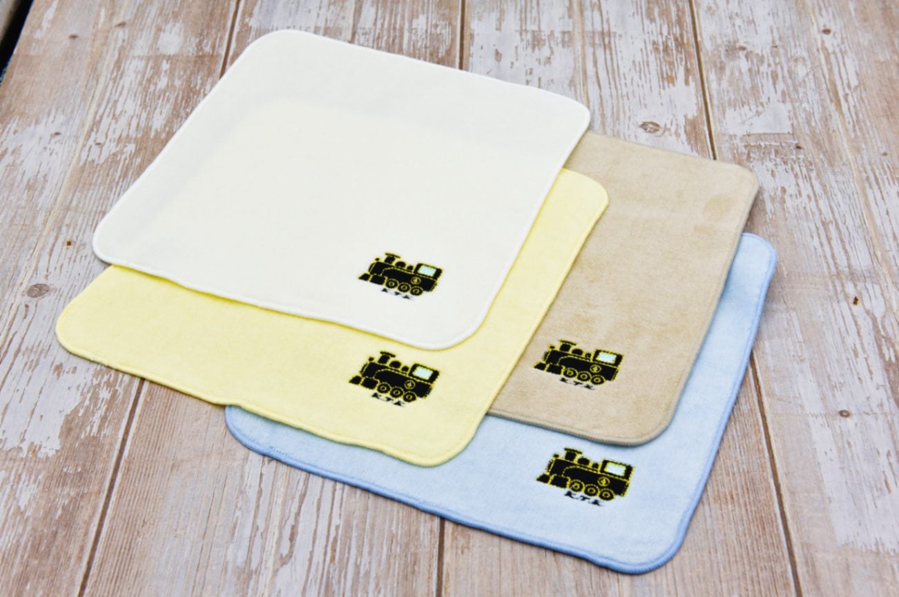 【今治認定商品】小湊鐵道オリジナルタオルハンカチ(トロッコ)（小湊鐵道メール便対象商品 A）