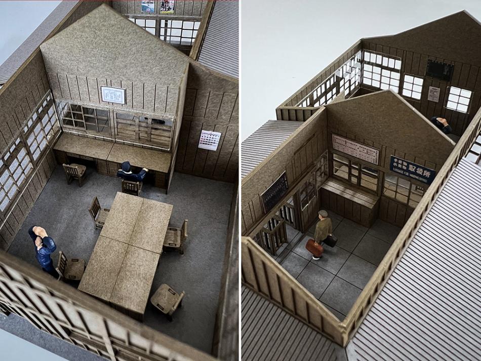 【着色済ペーパー製組立キット】　わたらせ渓谷鐵道　上神梅駅(1/80,1/87)（梅桜堂クリックポスト対象商品）