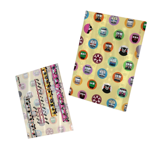 熊本電気鉄道　A5サイズクリアファイル（2枚セット）【熊本電気鉄道　Ａ梱包対象商品】