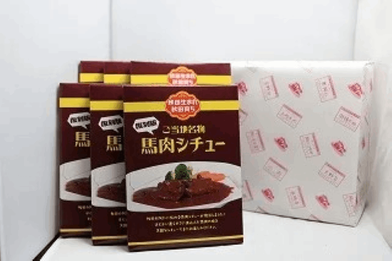 秋田内陸縦貫鉄道　【お得用】復刻版 馬肉シチュー【6箱セット】