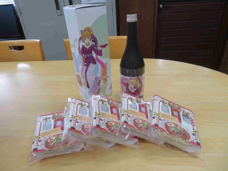 萌酒＊松皮カンナ（純米大吟醸）・由利鉄中華そばセット