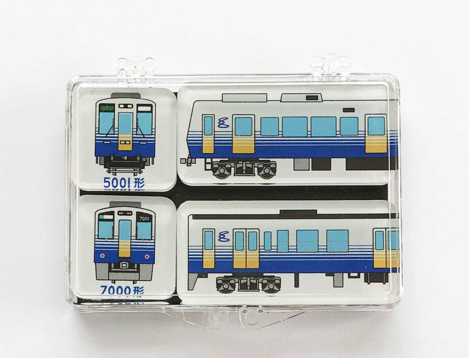 えちぜん鉄道マグネットセット（5001形&7000形）【えちぜん鉄道レターパックライト梱包対象商品】