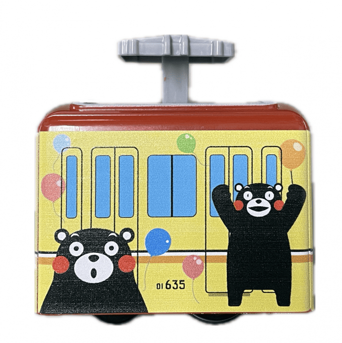 熊本電気鉄道　パンタでGO　くまモンのラッピング3号車