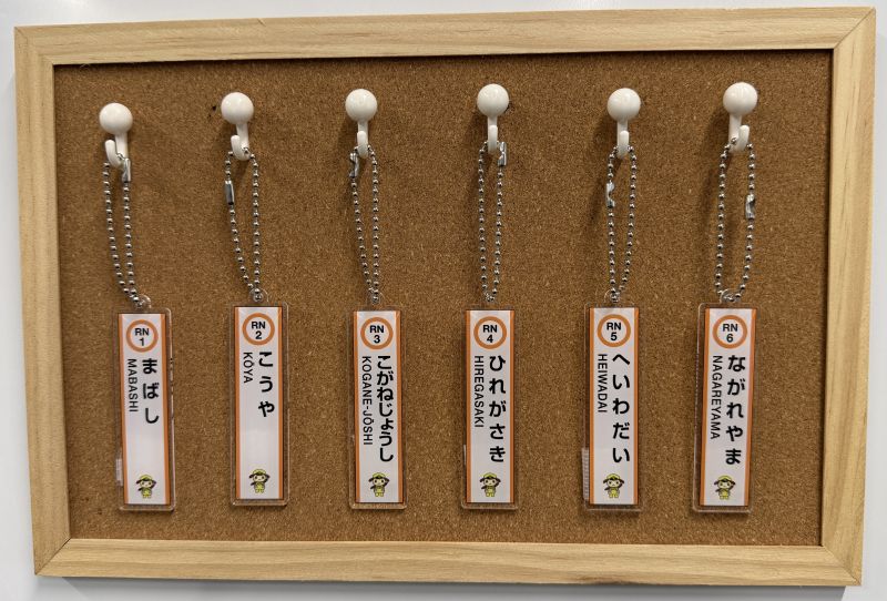 【鉄道ひろば限定商品】流鉄流山線駅名キーホルダーセット(全6駅)☆おまけ付き☆