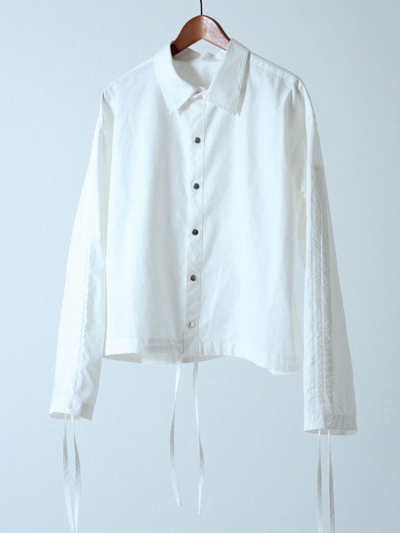 yaunn �֥륾�󥿥��� ����� ��COTTON JACKET LIKE SHIRT WHITE