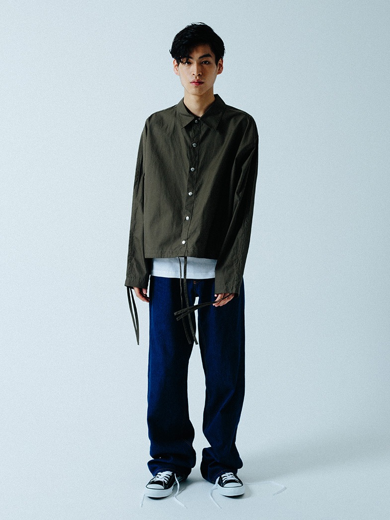 yaunn ֥륾󥿥  COTTON JACKET LIKE SHIRT KHAKI