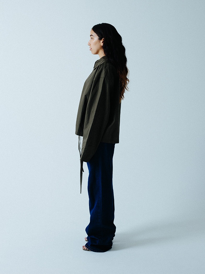 yaunn ֥륾󥿥  COTTON JACKET LIKE SHIRT KHAKI