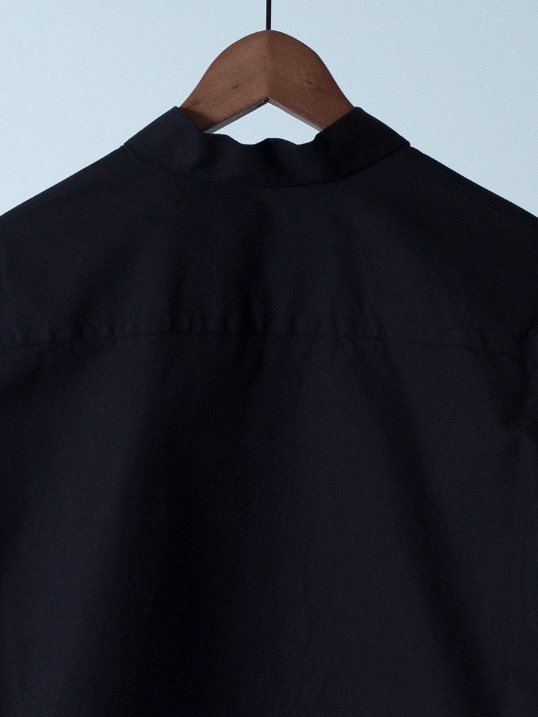 yaunn �֥륾�󥿥��� ����� ����COTTON JACKET LIKE SHIRT BLACK
