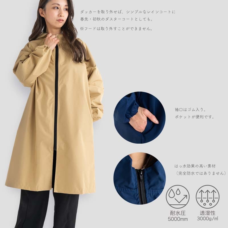 3wayママレインコート minau