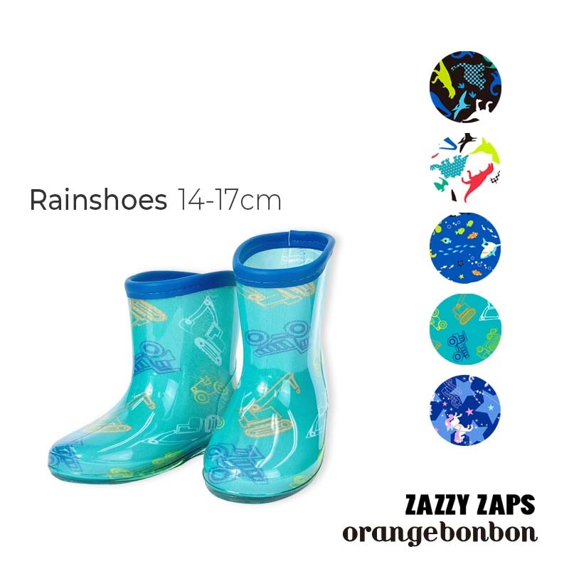 レインシューズ ZAZZYZAPS orangebonbon
