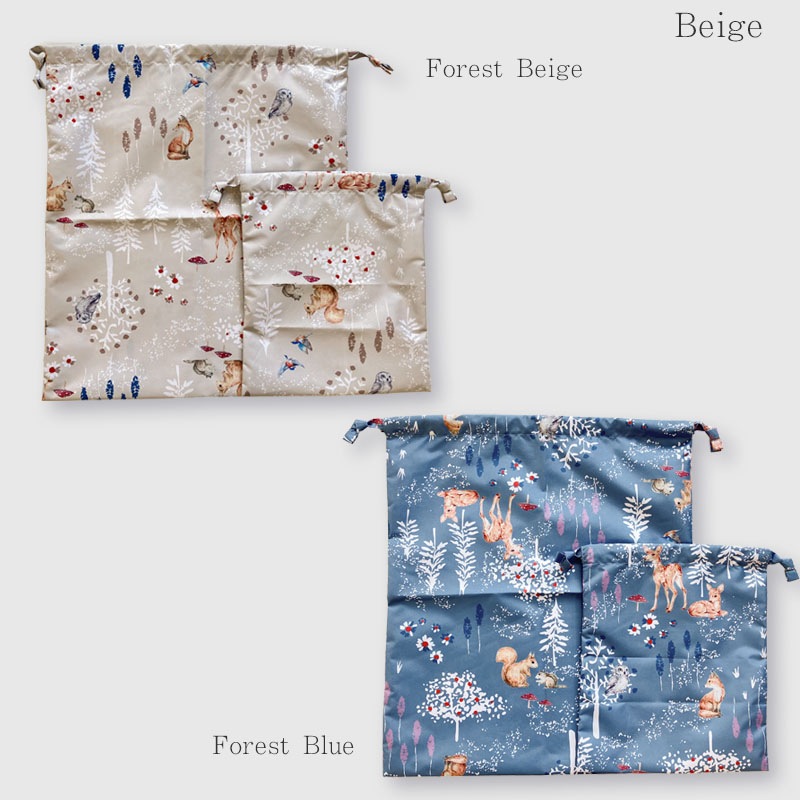 巾着袋 2点セット minau