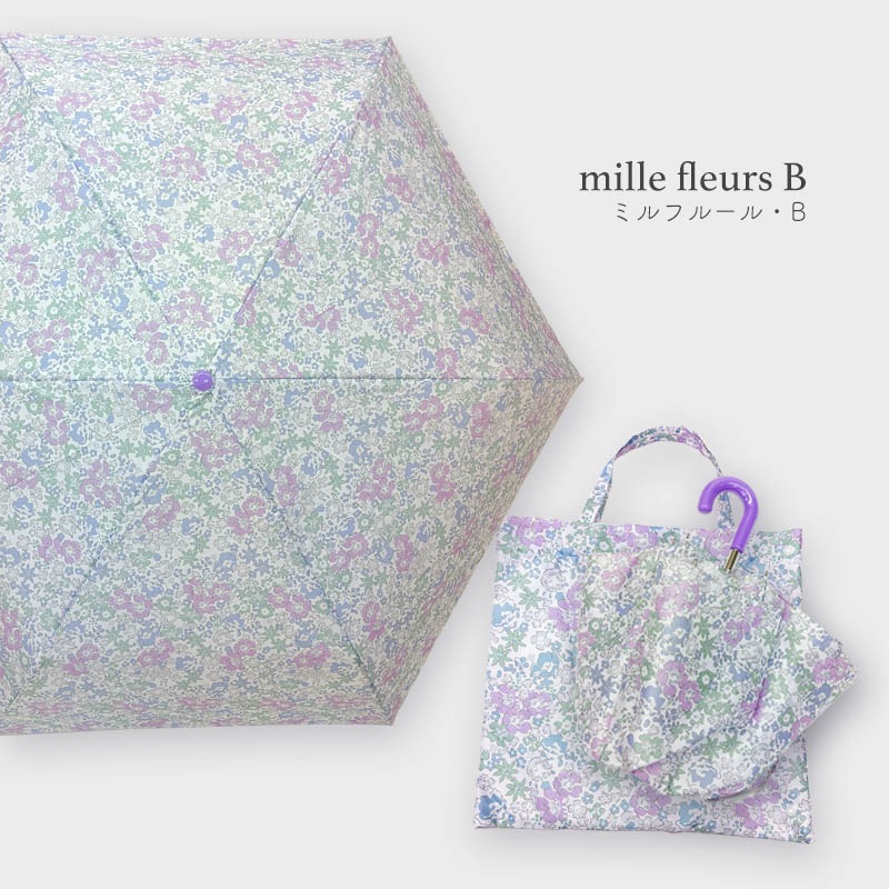 折りたたみ傘 millefleur minau