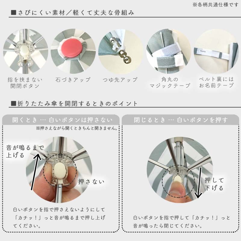 折りたたみ傘 millefleur minau