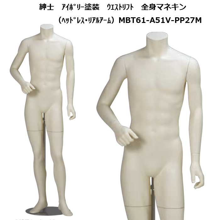 紳士マネキン ｱｲﾎﾞﾘｰ塗装 MBT21-A7V-PP27M｜トルソーヤ.COM