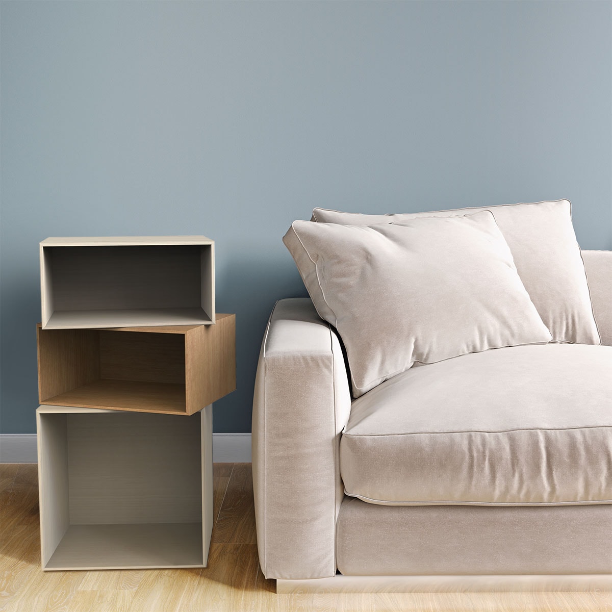 【 V-TISS LIGHT #019 】 薄くて端正。大きさ違いで配置を楽しむボックス３個。