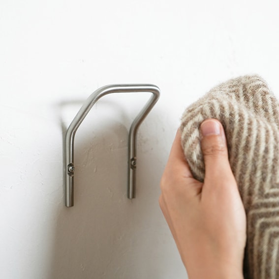 幅広なU型フック＿ステンレス