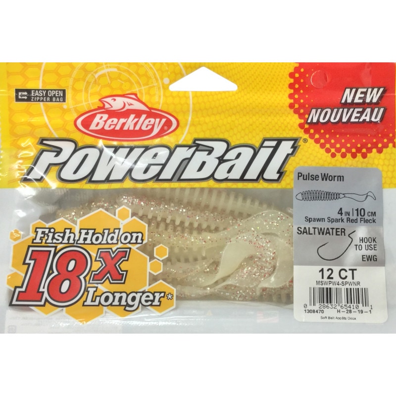 Berkley(バークレイ) パルスワーム4in/10cm 12CT Spawn Spark