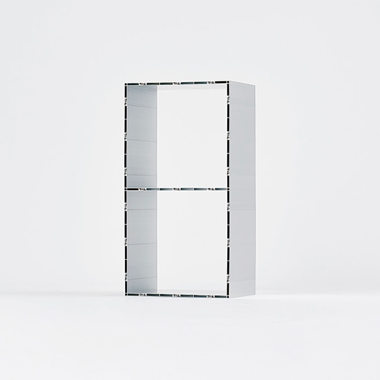 Grid Shelf 400 1×2 | アルミ家具・インテリア | ecoms オンラインストア