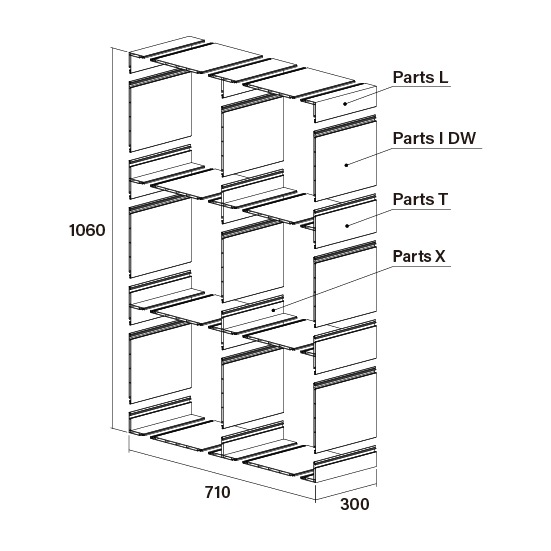 Grid Shelf 350��3��2