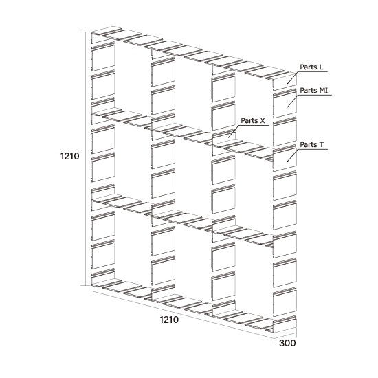 Grid Shelf 400��3��3