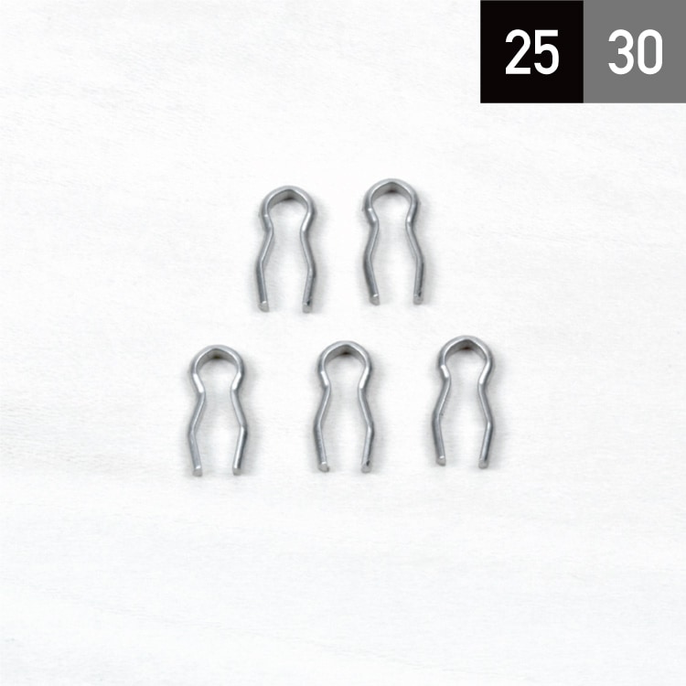 有孔ボード ステンレスロックピン 穴径 5mm・6mm / 5φ・6φ用 【30個入