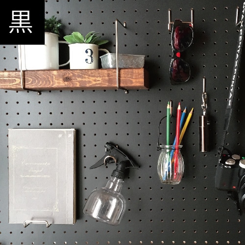 有孔ボード 黒 クロ BLACK (900x600x5.5mm) P25 【1枚 】穴間ピッチ
