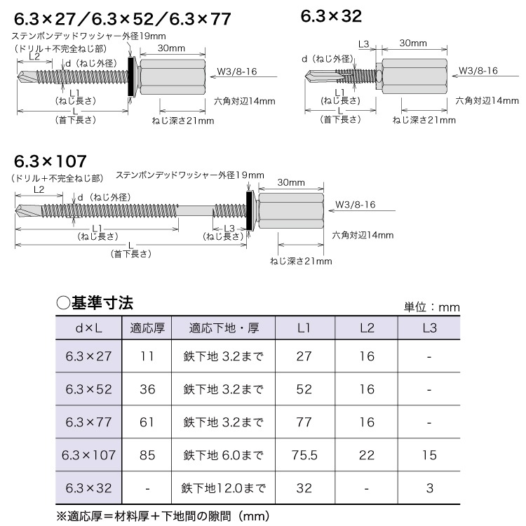 ドリルハンガーW3/8八幡ねじ YAHATA ネジ 通販長ねじ・高ナット |ネジ