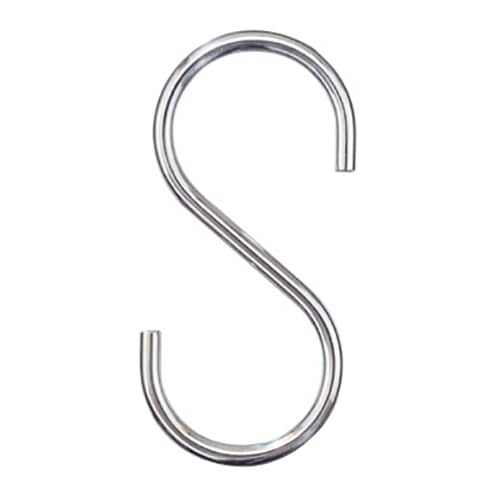Sフック(クローム) 8×200 ［5本］Sフック |ネジ・ボルト・DIY金具の