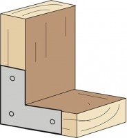 2×4材用平折 2バイ用 ［20個］|２ｘ４用ツーバイフォー金具|DIY金具（リノベーション）