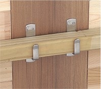 ステンレス貫抜 受 60 ［5個］|かんぬき|ドア廻り(網戸・鍵錠）