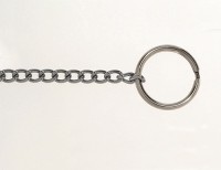 キーリング No.21S 黒ニッケル ［10個 (2個×5セット)］|吊・ロープ金具|吊・ロープ・チェーン金具