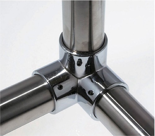 八幡 6本セット 25% 三方 25mm ［5個］パイプ用パーツ |ネジ・ボルト・DIY金具の YHT NET