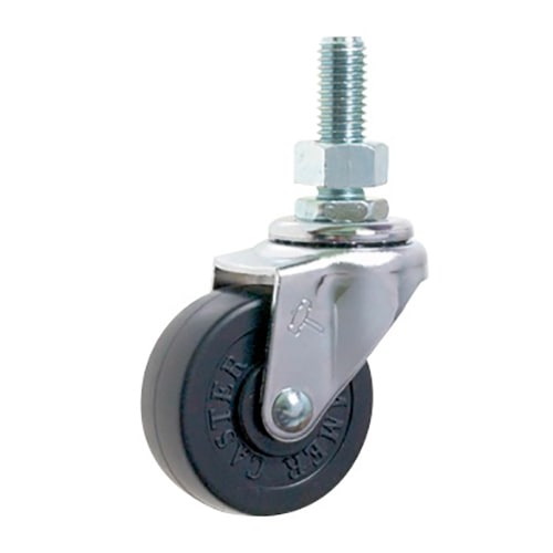キャスター 自在 ゴム車輪 (差し込みタイプ) 420EA-R50 ［4個］ねじ式
